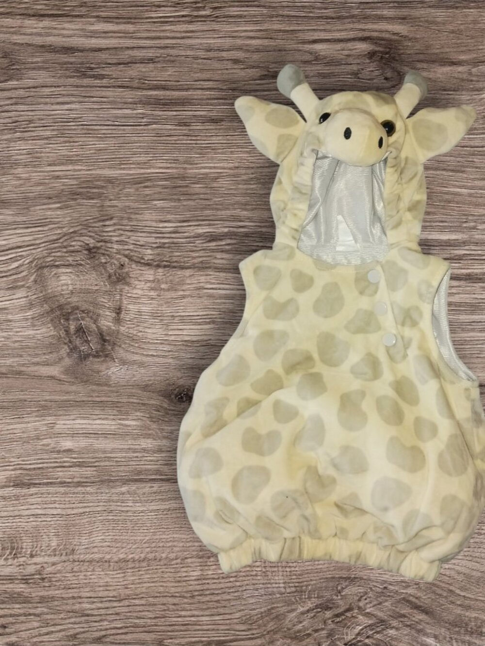 Baby Giraffe Costume Onesie 0-6 Months Plush Hooded Animal Outfit